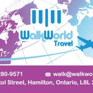 "WalkWorld Travel" Business Card